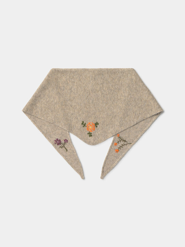 PA&Ntilde;UELO TRI&Aacute;NGULO BORDADOS Crudo