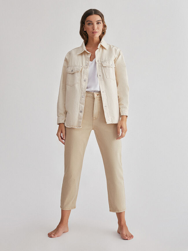 Sobre camisa Blanco Natural