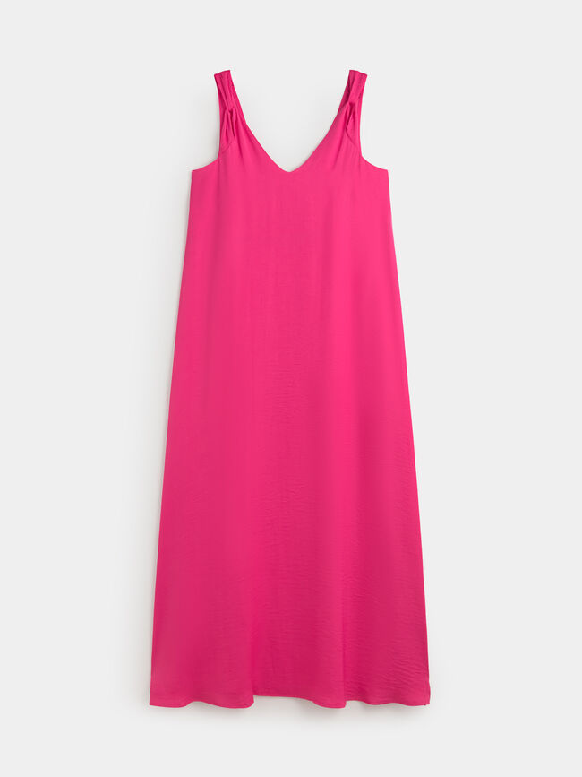 VESTIDO LARGO Fucsia Oscuro