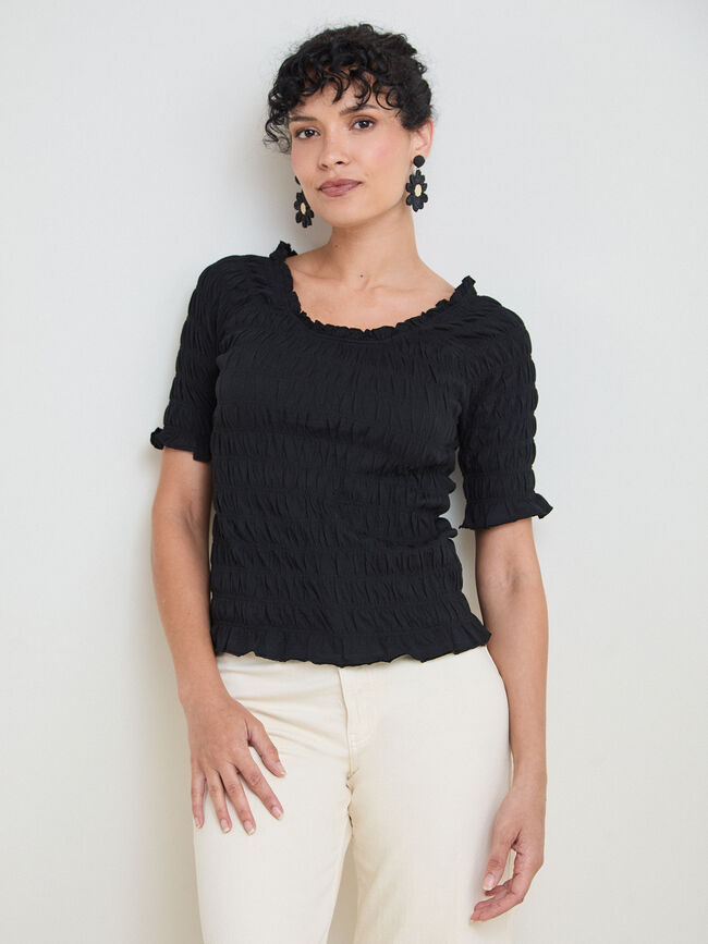 CAMISETA GOMA CANILLA Negro