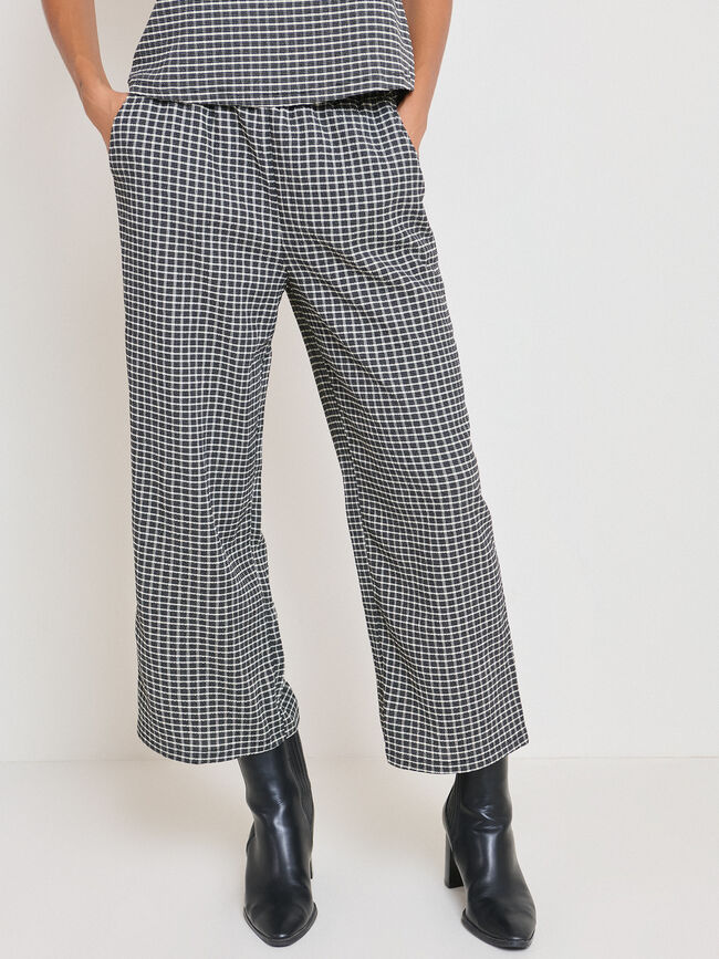 PANTAL&Oacute;N SET VICHY Negro