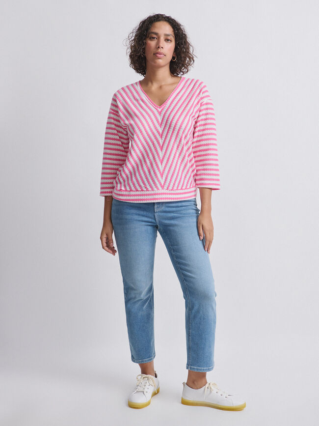 JERSEY RAYAS Fucsia