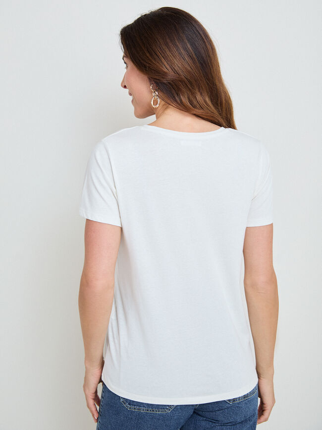 CAMISETA FLORES TROPICALES Crudo