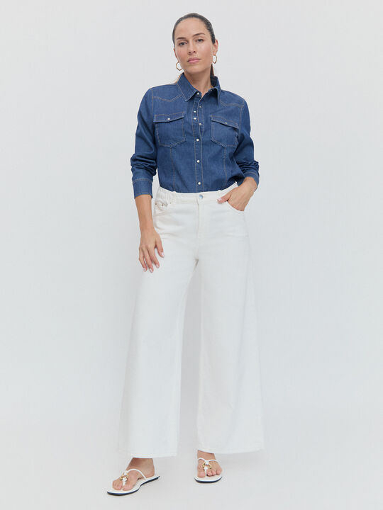 CAMISA VAQUERA BASICA Rinse Wash image number null