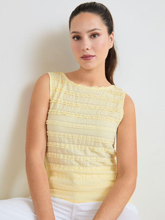 TOP TEXTURA Amarillo Pastel image number null