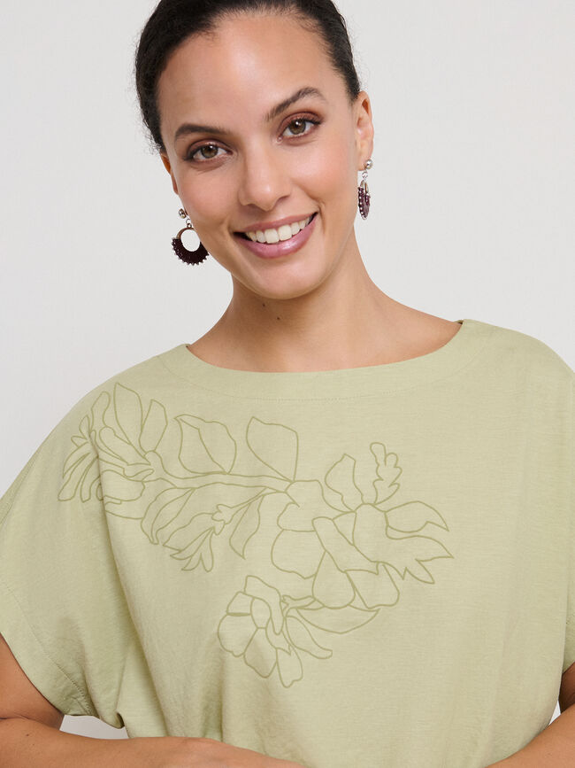 CAMISETA PUFF PRINT Verde salvia