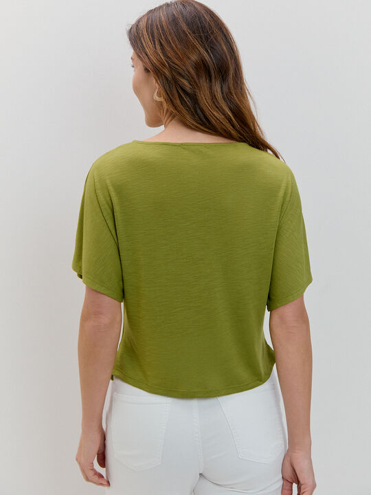 CAMISETA FLAM&Eacute; NUDO ABERTURA Verde image number null