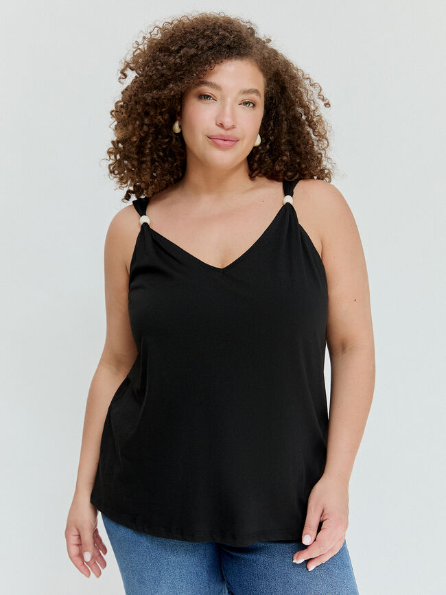 TOP DETALLE TIRANTE Negro