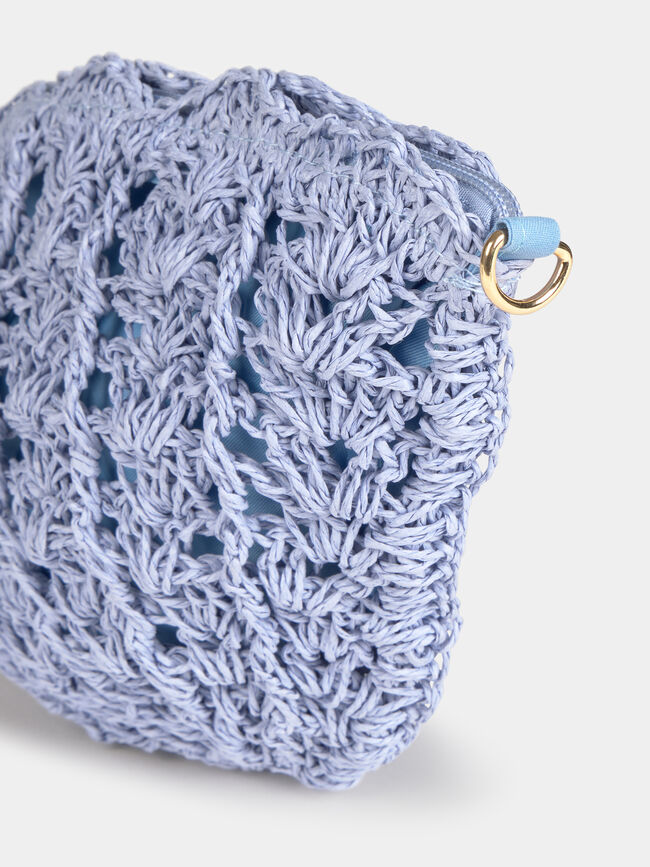 BOLSO BANDOLERA CONCHA Azul Brillante