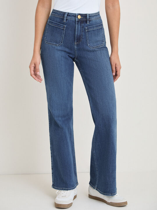 WIDE LEG BOLSILLOS Dark blue image number null