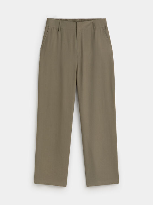 PANTAL&Oacute;N ANCHO Kaki image number null