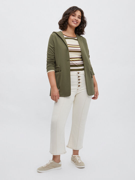 CHAQUETA CAPUCHA kaki medio image number null