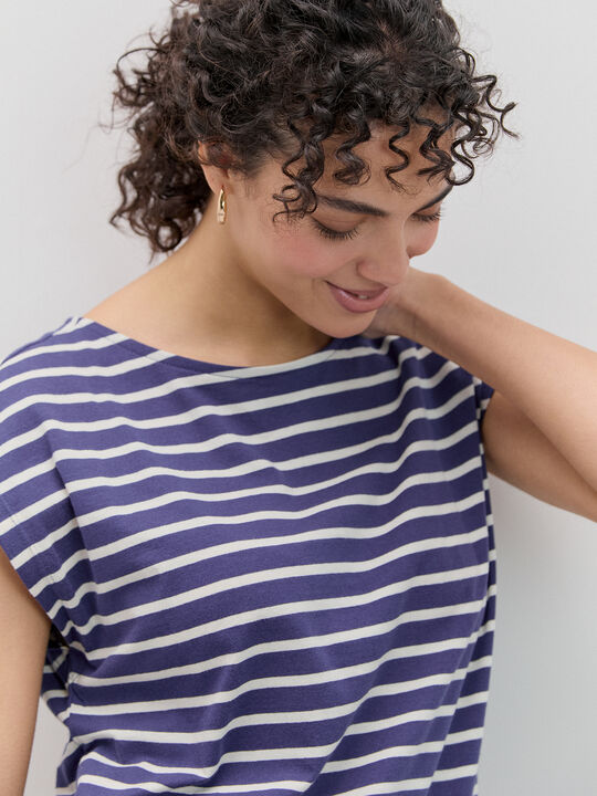 CAMISETA HOMBRO CAIDO Rayas 1 image number null