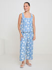PANTAL&Oacute;N SET EYELET BORDADO Azul Chambray