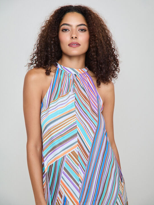 VESTIDO DETALLE LAZOS Blanco Optico image number null