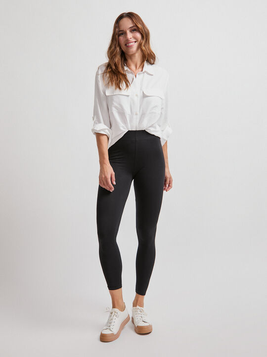 LEGGING BASICO LARGO Negro image number null