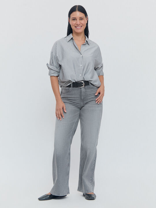 WIDE LEG BÁSICO Gris image number null