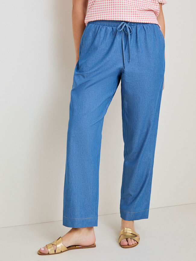 JOGGER FLUIDO VAQUERO Light blue