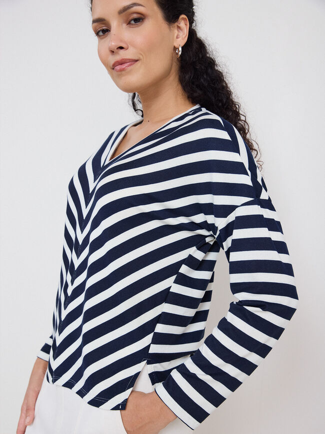 CAMISETA LANOSA PRINT Rayas 1