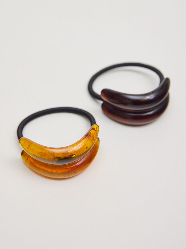 PACK GOMAS ABALORIOS Marron