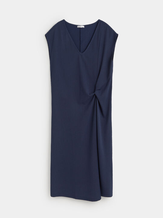 VESTIDO CORTO NUDO Azul Noche image number null