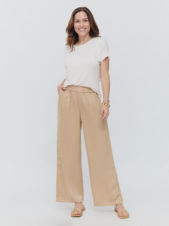 PANTALON FLUIDO Champagne image number null