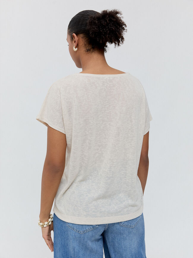 CAMISETA PICO FORNITURA Crudo