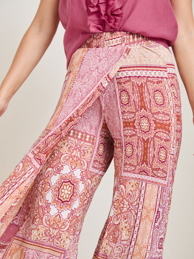 FALDA PANTAL&Oacute;N PAREO ESTAMPADO Estampado 1