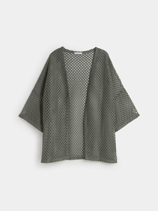 CHAQUETA TEXTURA Verde Te image number null