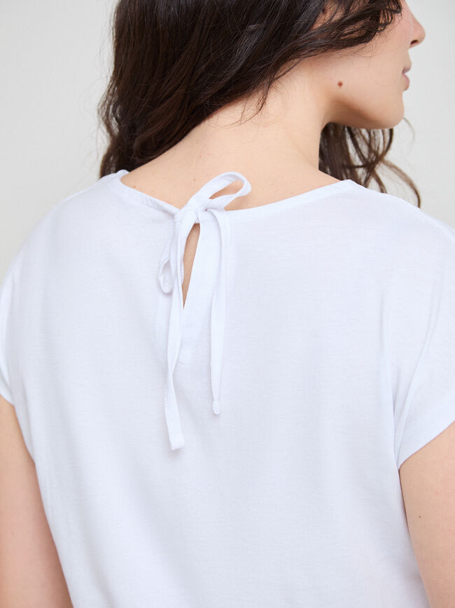 CAMISETA CONCHAS RELIEVE Blanco Optico
