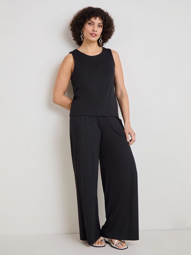 TOP PUNTO ROMA Negro