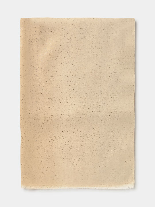 PAÑUELO DETALLE LUREX Camel Claro image number null