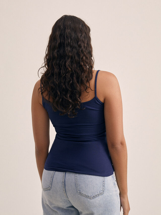 TOP encaje Azul Marino