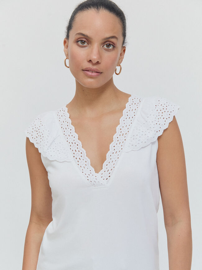 TOP VOLANTES Blanco Optico
