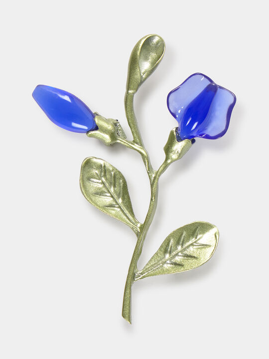 BROCHE DETALLE FLOR Azul Noche image number null