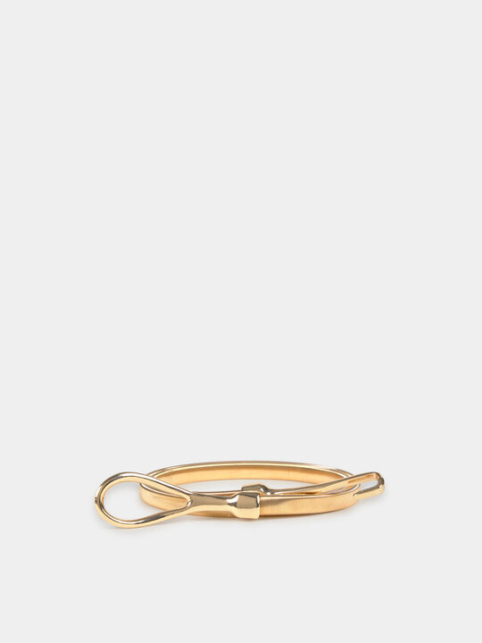 CINTURON ELASTICO METAL Oro image number null