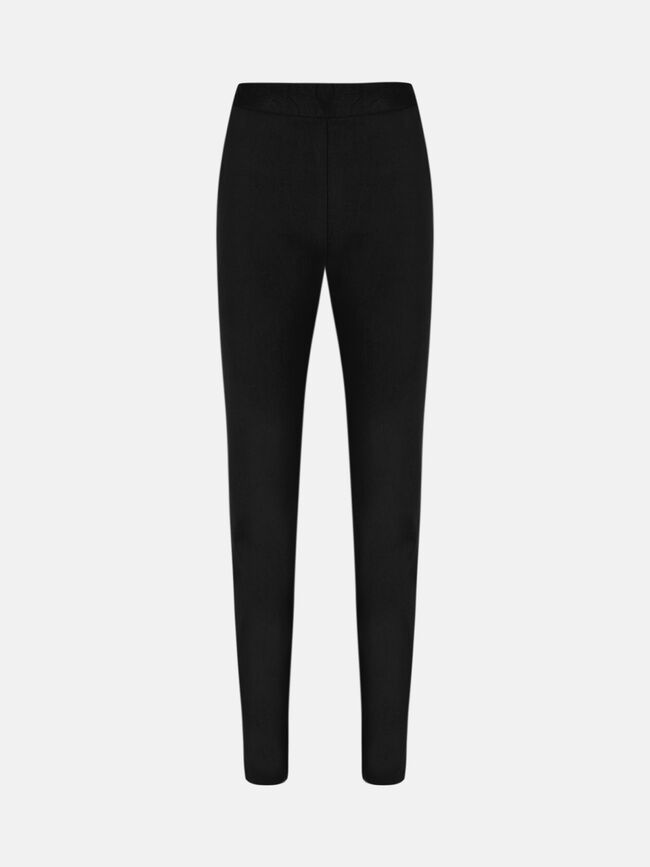 Pantalón cintura elástica Negro