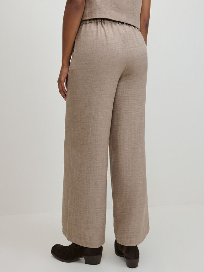 PANTALON RECTO RUSTICO Camel