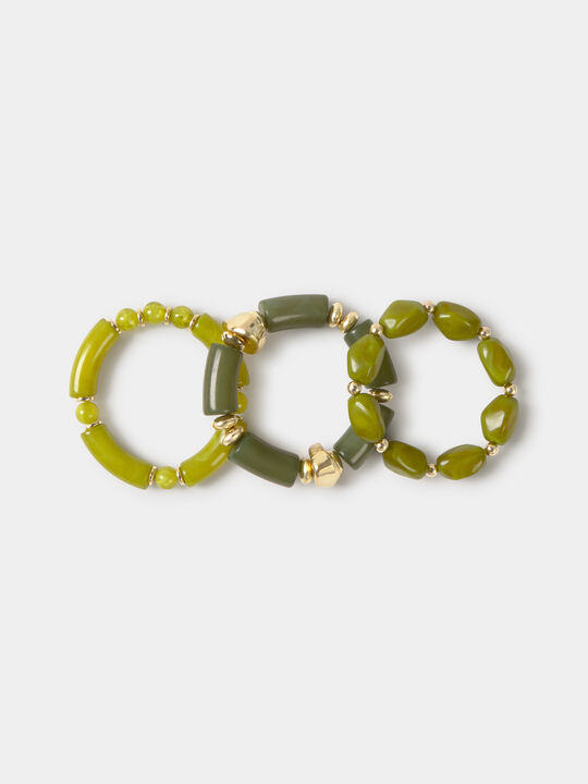 PACK 3 PULSERAS Verde image number null