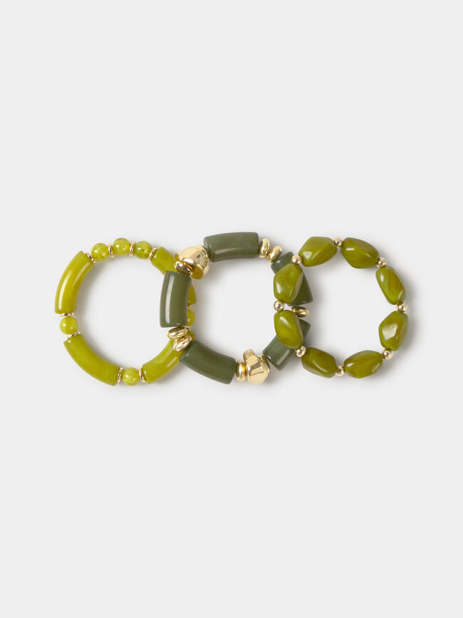 PACK 3 PULSERAS Verde