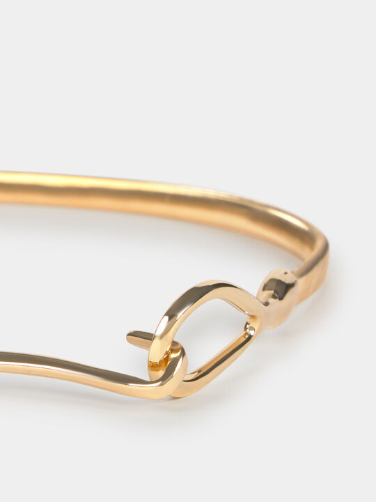 CINTURON ELASTICO METAL Oro image number null
