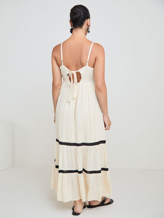 VESTIDO BORDADO Negro image number null