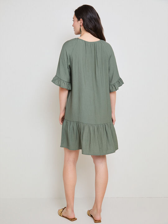 vestido volante Kaki image number null