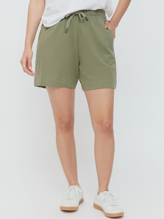 SHORT FELPA Kaki image number null