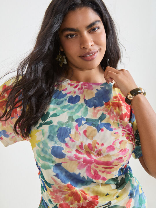 CAMISETA BBC TUL CUERPO FRUNCIDO Crudo image number null