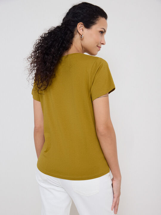 CAMISETA CORAZONES LEOPARDO Pistacho image number null