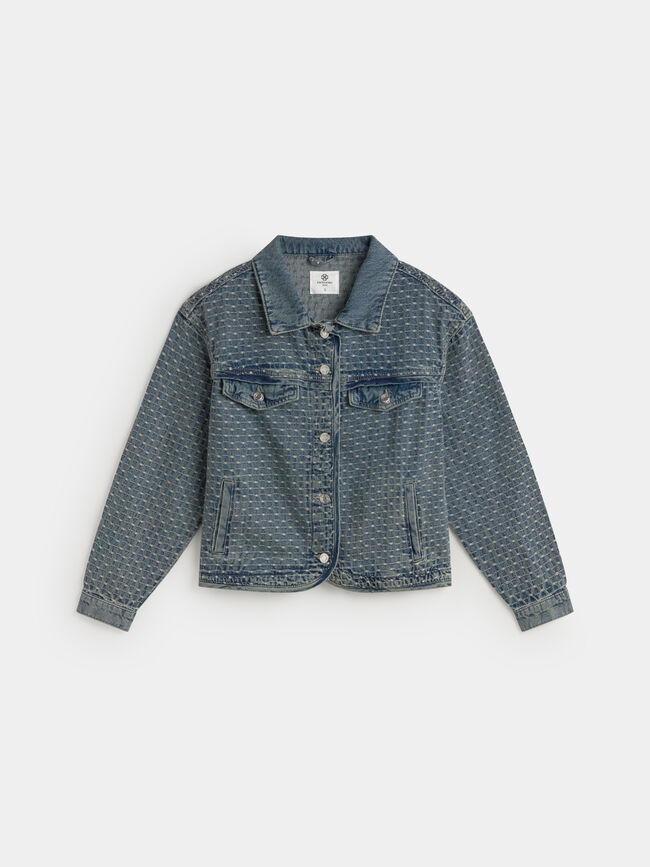 CAZADORA VAQUERA JACQUARD Mid blue