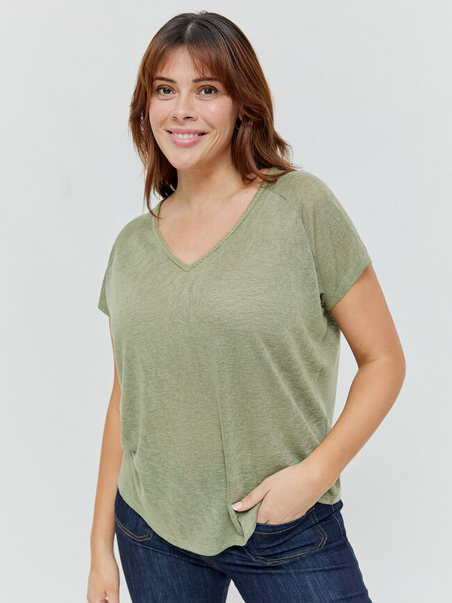 CAMISETA TRENZAS Kaki
