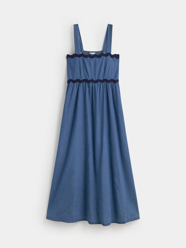VESTIDO VAQUERO ONDULINA Mid blue