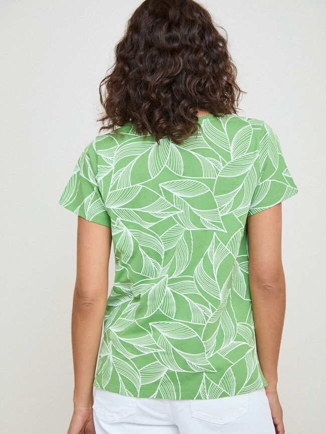 CAMISETA HOJAS BICOLOR Hoja